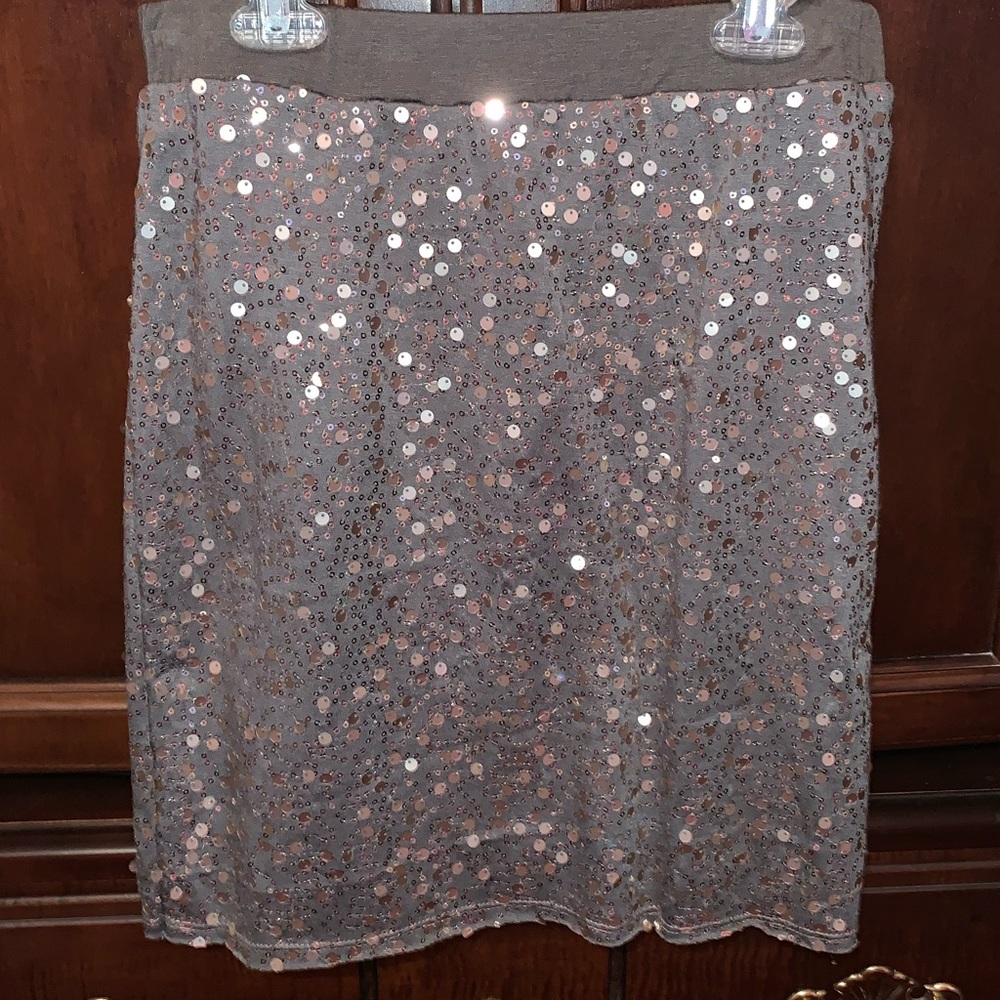 Brown Sequin Skirt